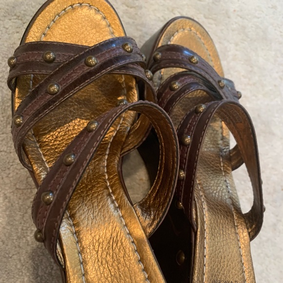 J VINCENT BEAD WEDGES HEELS SIZE 6 - Picture 4 of 10